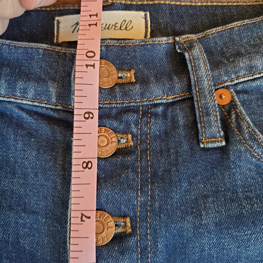 Madewell Jeans Size 27 Flea Market Flares Button Fly High Waist - Picture 7 of 8